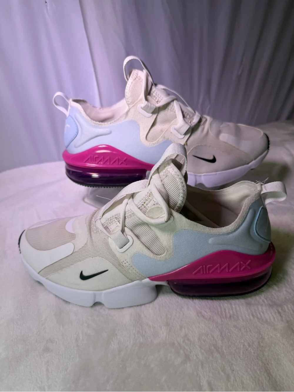 Nike Women’s Air Max White Blue Pink Sneakers